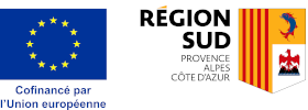 Logo cofinancement Région sud et Union Européenne - partenaire LA PLACETTE MALAUCENE