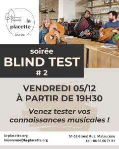 Blind test à La placette